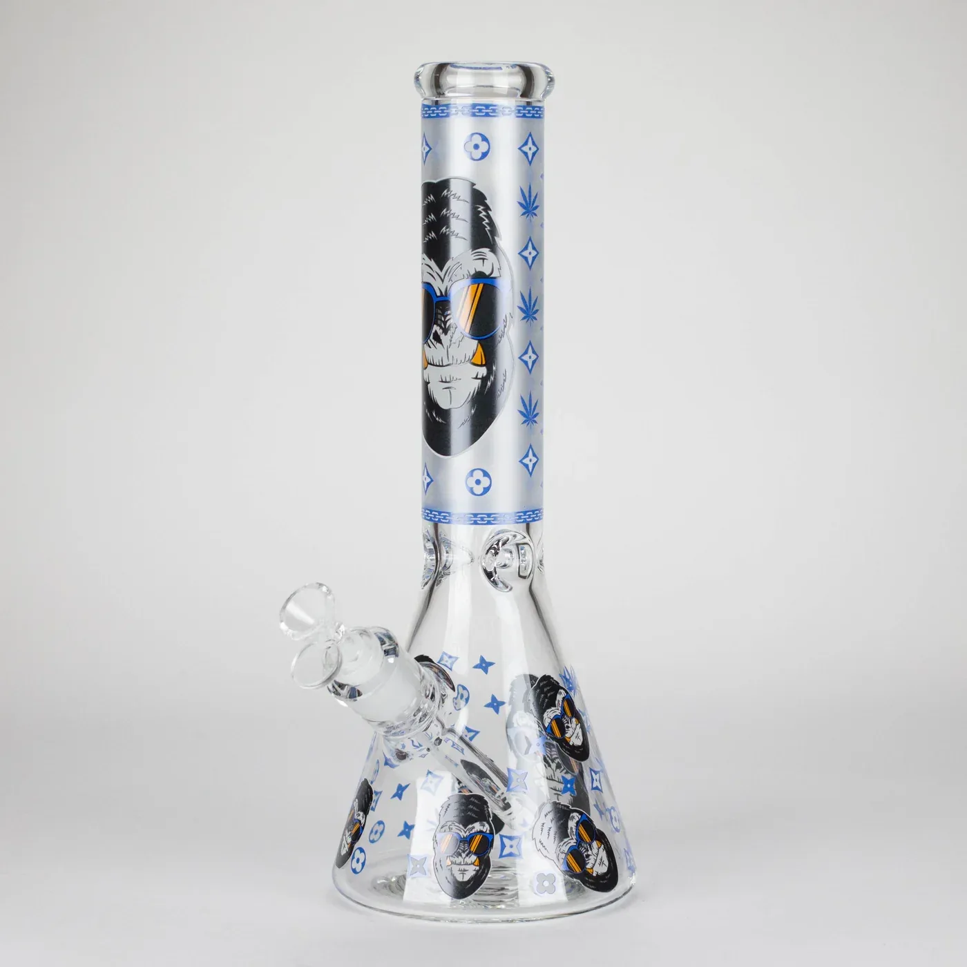 14" 7mm Gorilla Designs Glow In The Dark Beaker Bong - Image 2