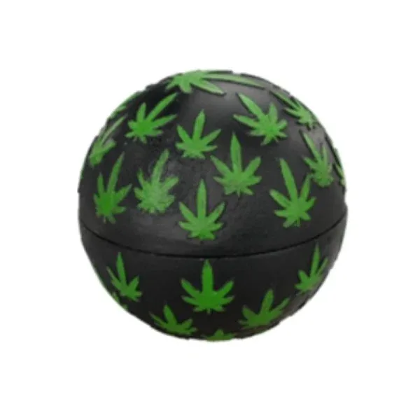 55mm Midnight Leaf Sphere Black Grinder