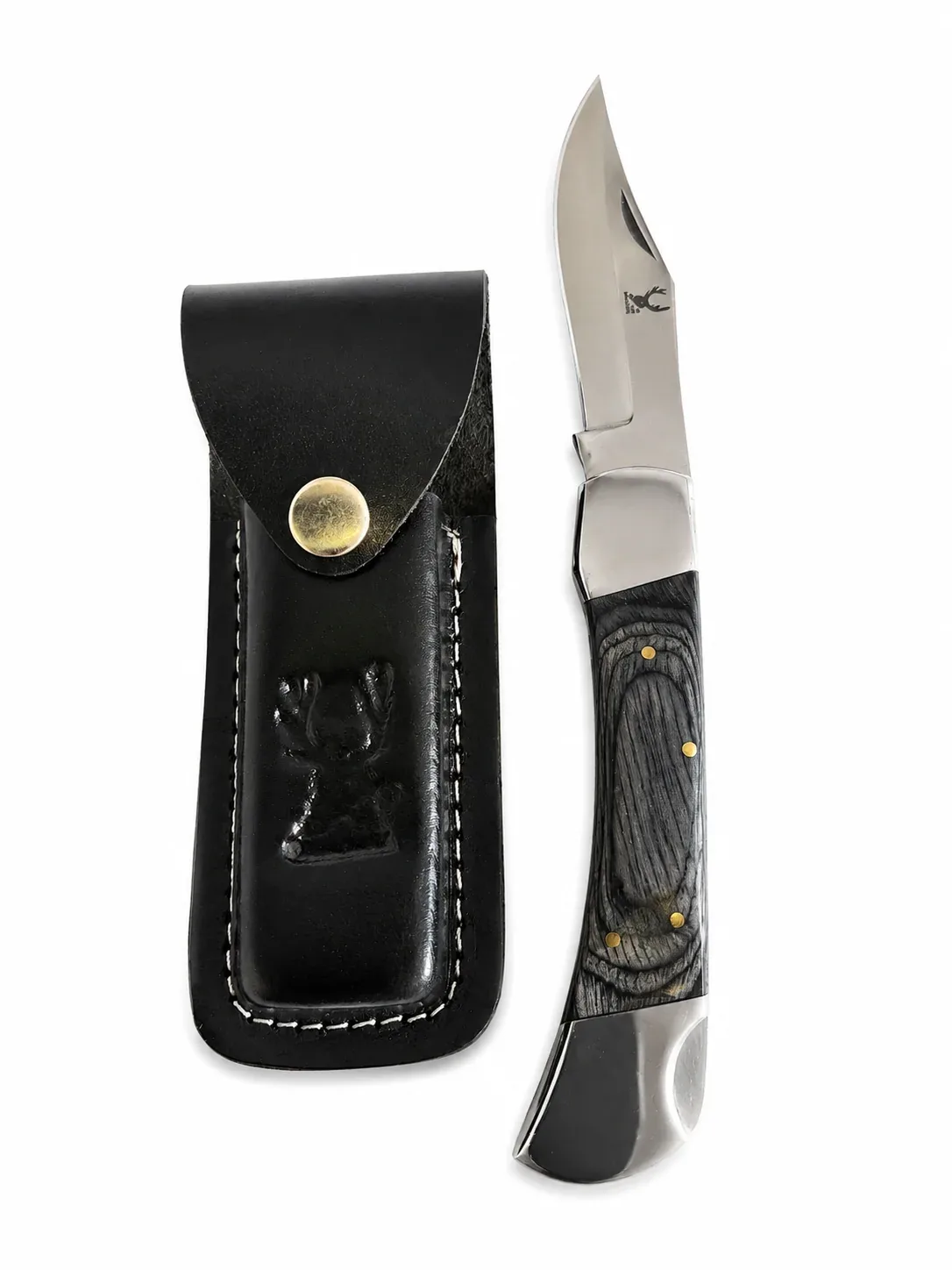 9" Fillet Knife W/ Black Wood Handle