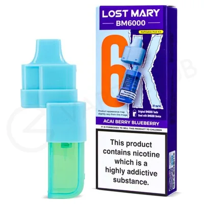 Acai Berry Blueberry Lost Mary BM6000 Refill Pack
