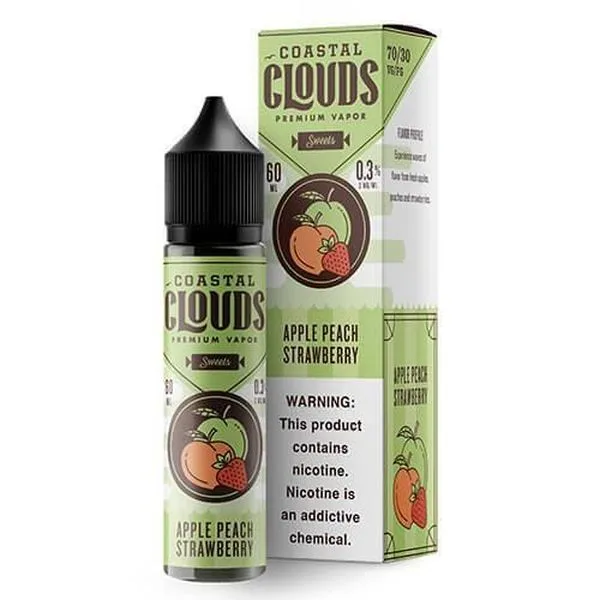 Apple Peach Strawberry E-liquid by Coastal Clouds - (60mL)