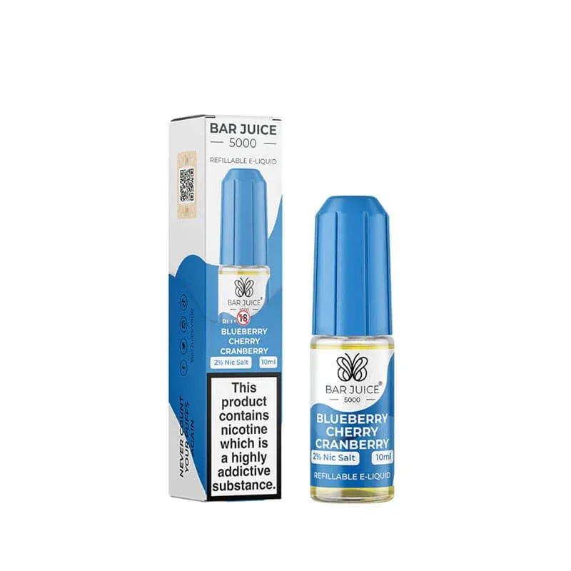 Bar Juice 5000 Blueberry Cherry Cranberry 10ml Nic Salt E-Liquid - Image 2