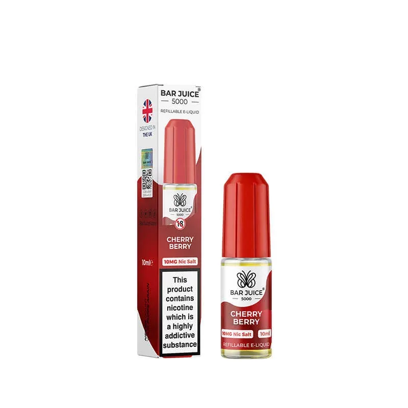 Bar Juice 5000 Cherry Berry 10ml Nic Salt E-Liquid - Image 2