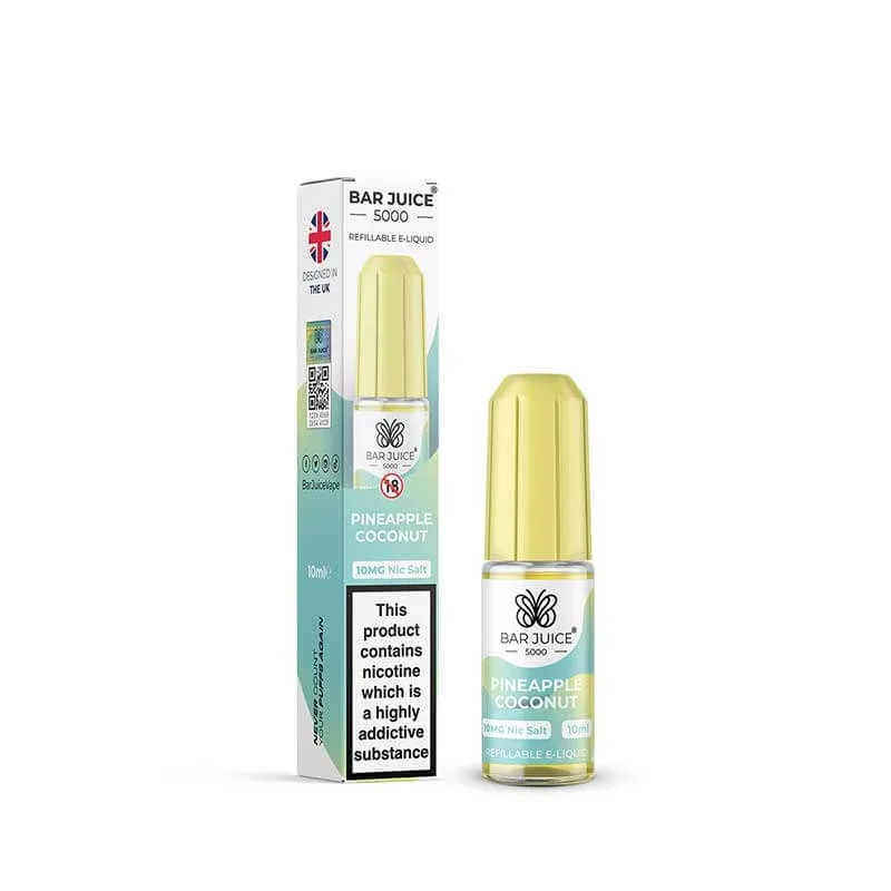 Bar Juice 5000 Pineapple Coconut 10ml Nic Salt E-Liquid - Image 2