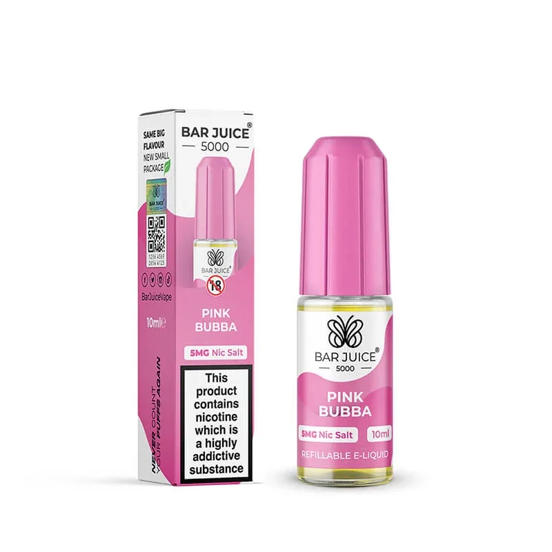 Bar Juice 5000 Pink Bubba 10ml Nic Salt E-Liquid - Image 2