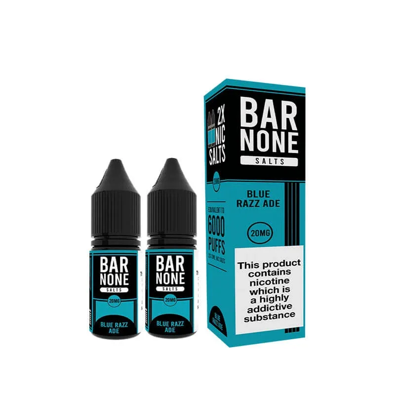 Bar None Blue Razz Ade Nic Salt 10ml E-Liquid - 2 Pack - Image 2