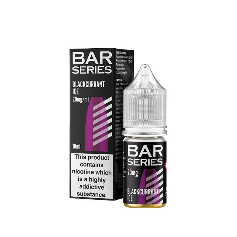 Bar Series Blackcurrant Ice 10ml Nic Salt E-Liquid - Image 2