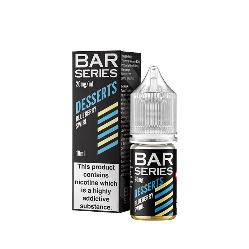 Bar Series Desserts Blueberry Swirl 10ml Nic Salt E-Liquid - Image 2