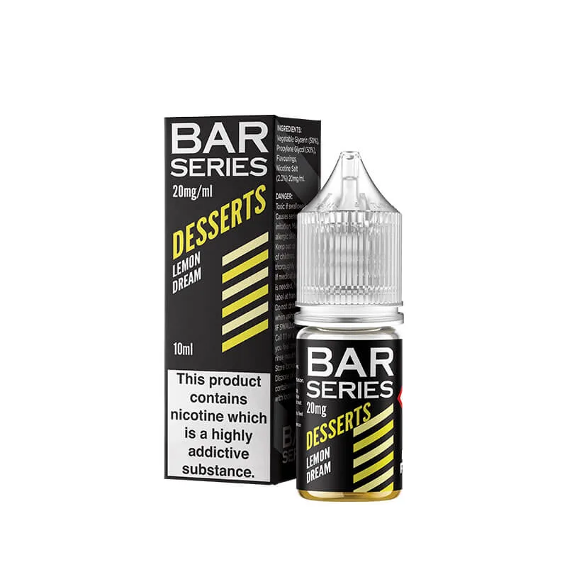Bar Series Desserts Lemon Dream 10ml Nic Salt E-Liquid - Image 2