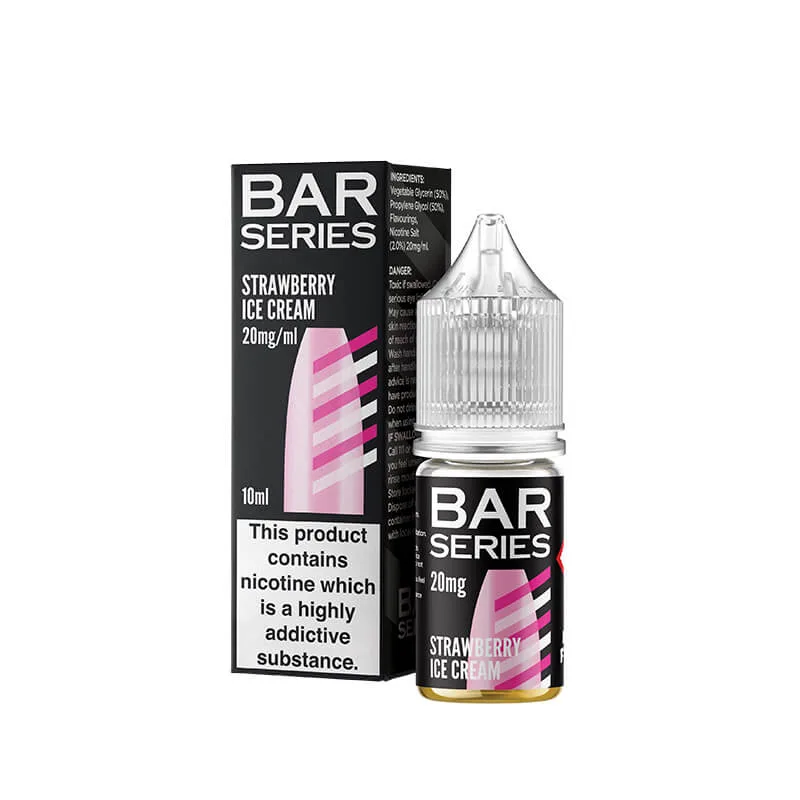 Bar Series Strawberry Ice Cream 10ml Nic Salt E-Liquid - Image 2