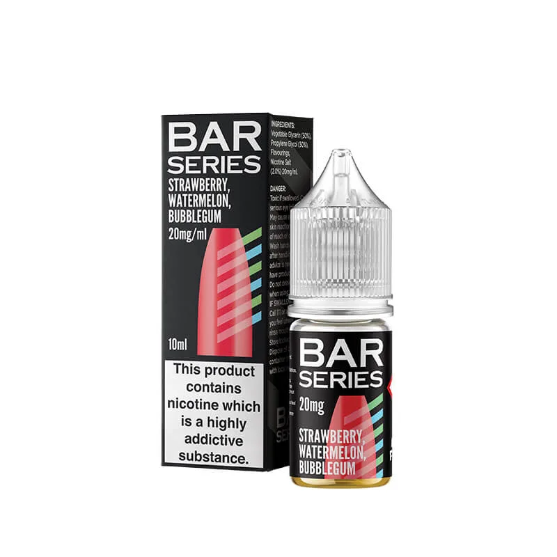 Bar Series Strawberry Watermelon Bubblegum 10ml Nic Salt E-Liquid - Image 2