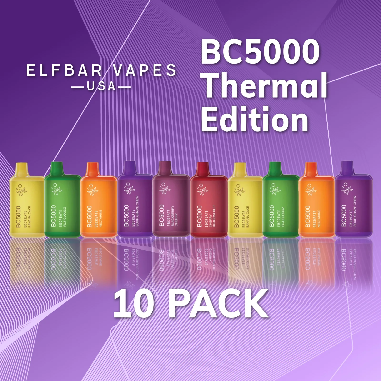 BC5000 Thermal Edition Vape – 10 Pack