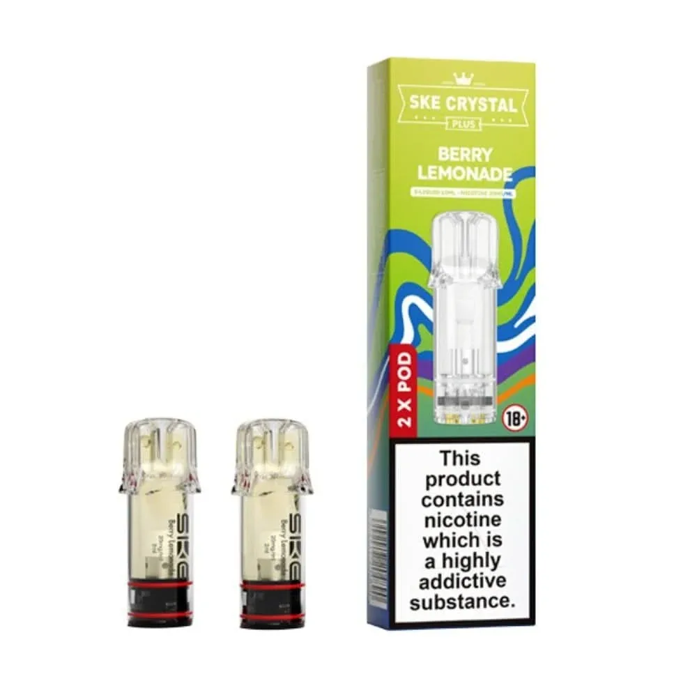 Berry Lemonade Prefilled Pods by SKE Crystal Plus (2 x 2ml)