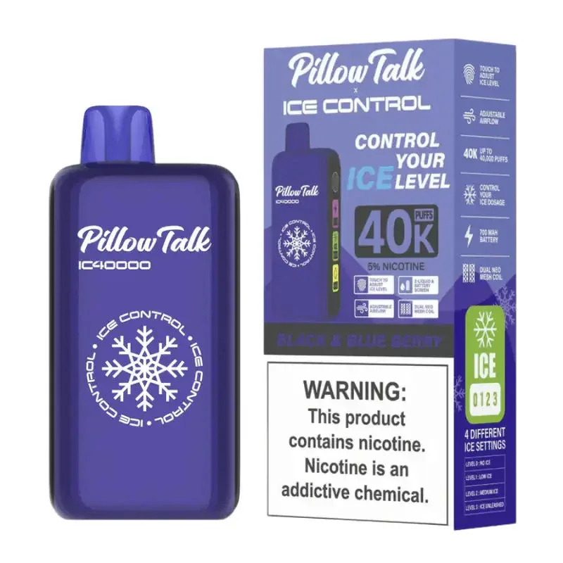 Black & Blueberry - Pillow Talk Ice Control IC40000 Disposable