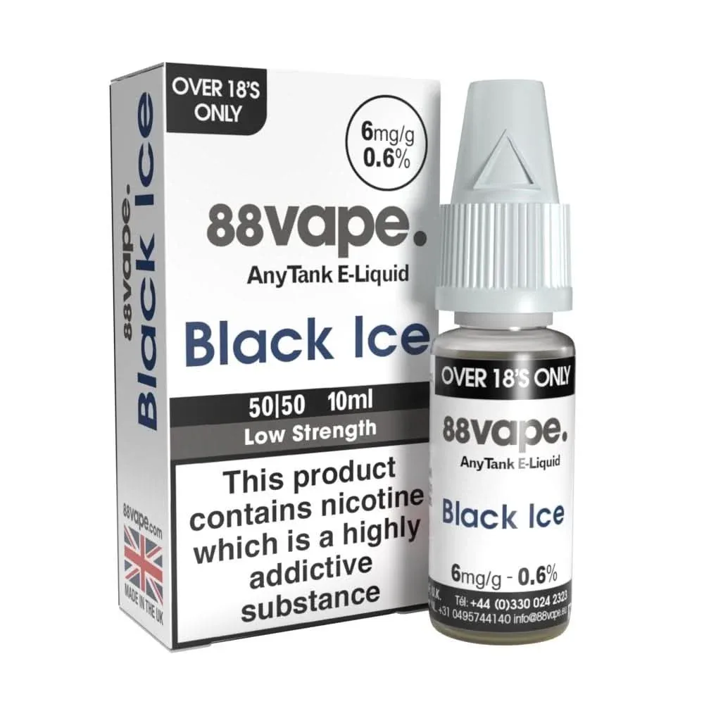 Black Ice E-Liquid Anytank Series by 88vape (10ml)