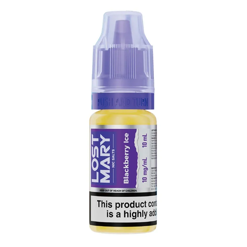 Blackberry Ice Nic Salt E-Liquid by Lost Mary (10ml)