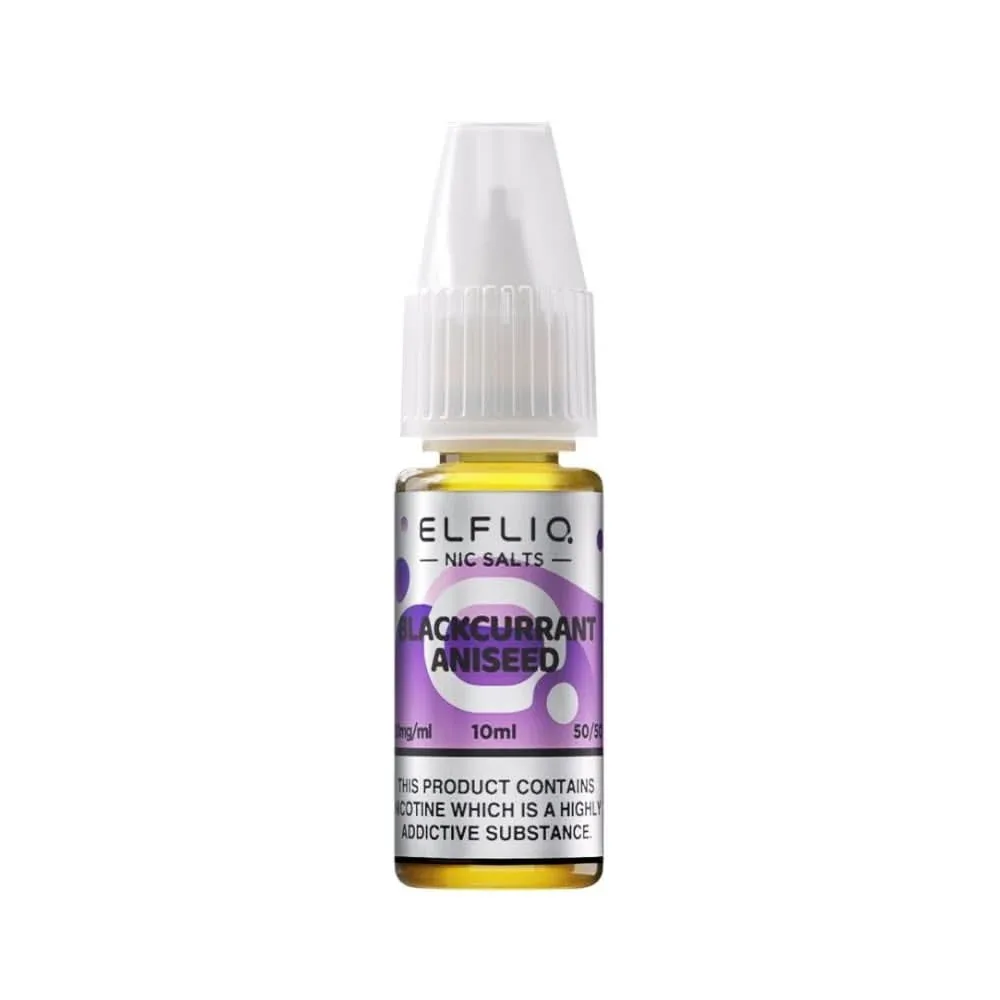 Blackcurrant Aniseed Nic Salt E-Liquid by Elf Bar Elfliq (10ml) - Image 2