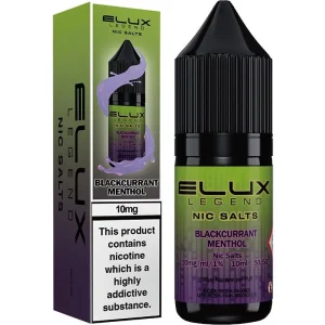 Blackcurrant menthol ELUX Legend nic salts e-liquid 10ml