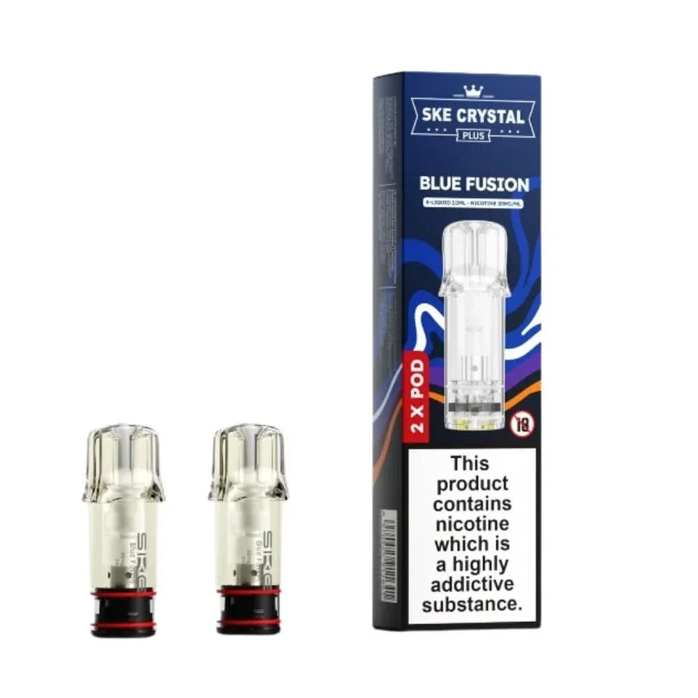 Blue Fusion Prefilled Pods by SKE Crystal Plus (2 x 2ml)