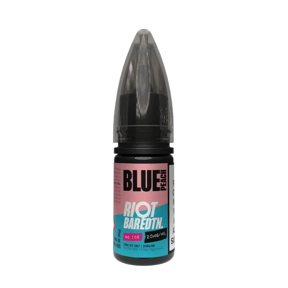 Blue Peach Nic Salt E-Liquid Bar Edition No Ice by Riot Squad (10ml)