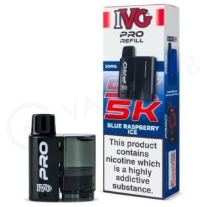 Blue Raspberry Ice IVG Pro 5K Refill Pod