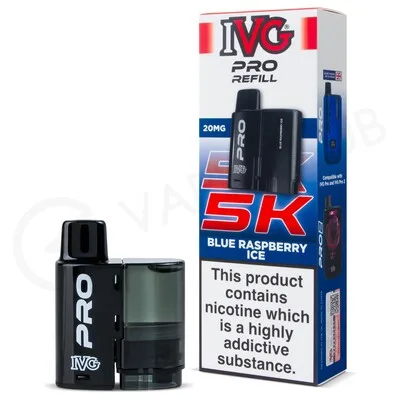 Blue Raspberry Ice IVG Pro 5K Refill Pod