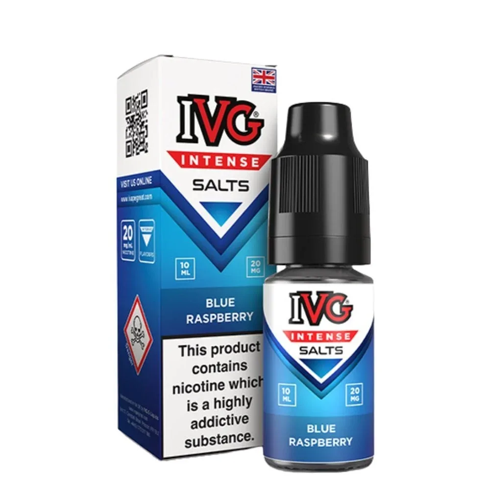 Blue Raspberry Nic Salts E-Liquid Intense Salts Series by IVG (10ml)