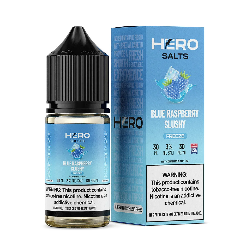 Blue Raspberry Slushy Freeze Hero Salts 30mL