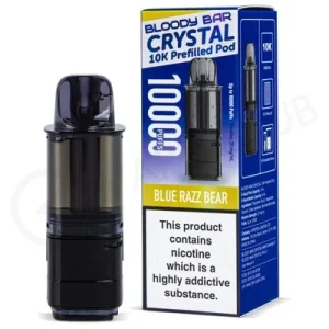 Blue Razz Bear Bloody Bar Crystal 10K Refill Pack