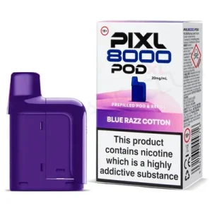 Blue Razz Cotton Pixl 8000 Refill Pod