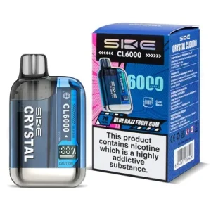 Blue Razz Fruit Gum SKE Crystal CL6000 Pod Kit