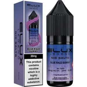 Blue razz gummy ELUX Legend nic salts e-liquid 10ml