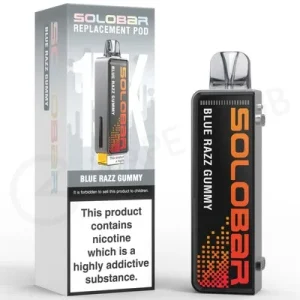 Blue Razz Gummy Solobar Boost Refill Pack