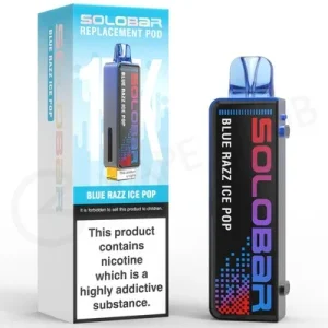 Blue Razz Ice Pop Solobar Boost Refill Pack