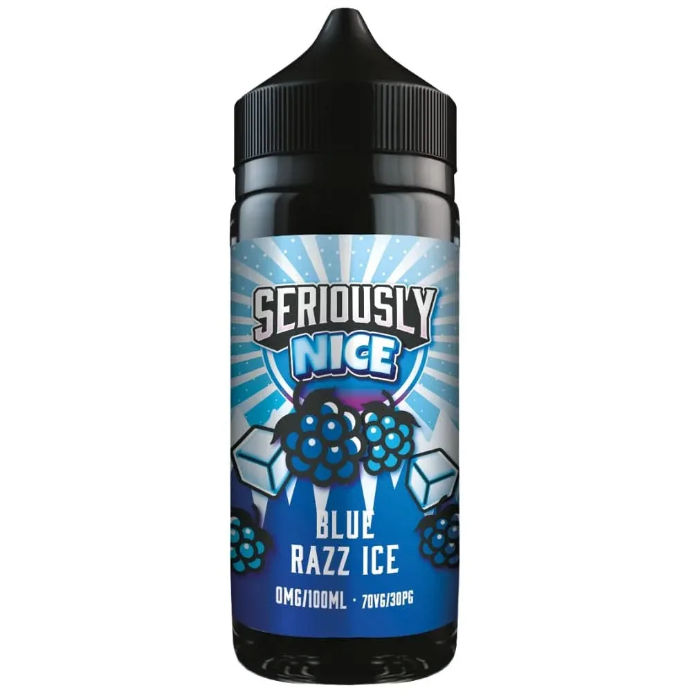 Blue Razz Ice Shortfill E-Liquid Seriously Nice Series by Doozy Vape Co (100ml)