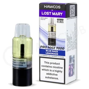 Blue Razz Lemonade Hawcos x Lost Mary Pro Max 7000 Refill Pack
