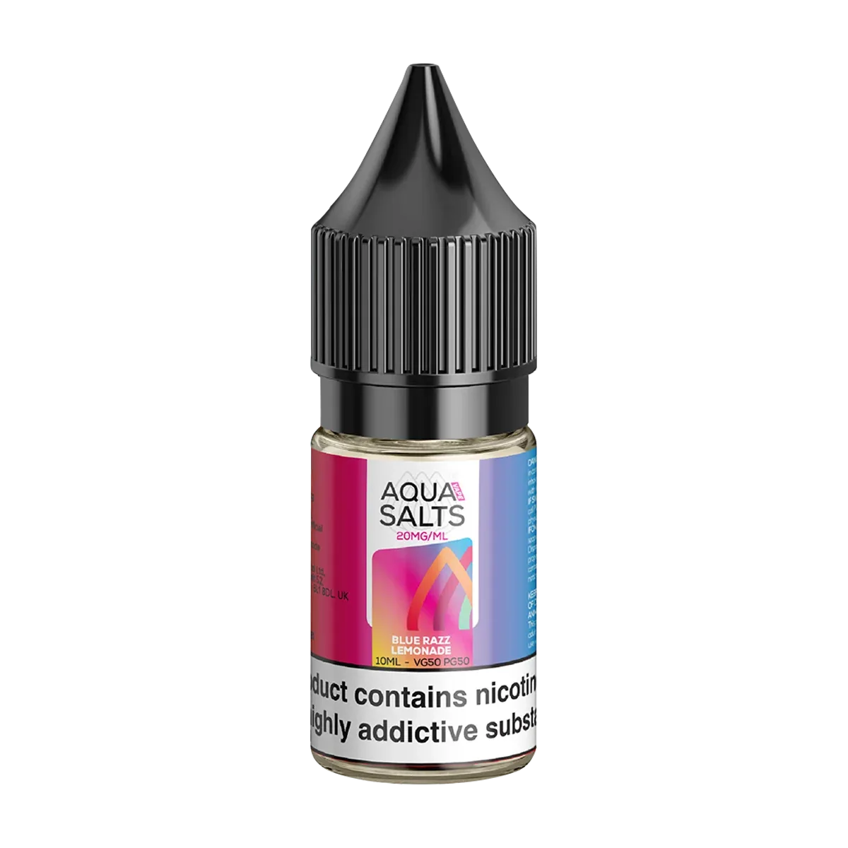 Blue Razz Lemonade Nic Salt by Aqua Salts 10ml - Image 2