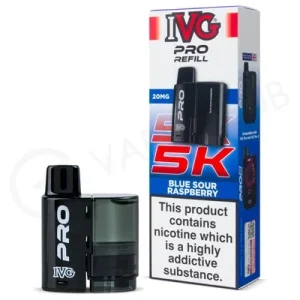 Blue Sour Raspberry IVG Pro 5K Refill Pod