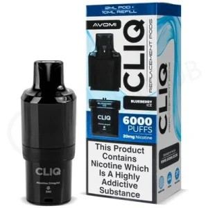 Blueberry Ice Avomi Cliq 6000 Puff Refill Pack