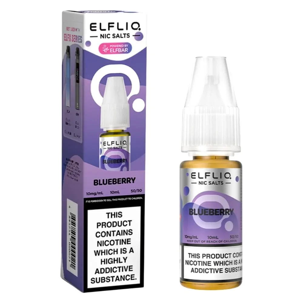 Blueberry Nic Salt E-Liquid by Elf Bar Elfliq (10ml)
