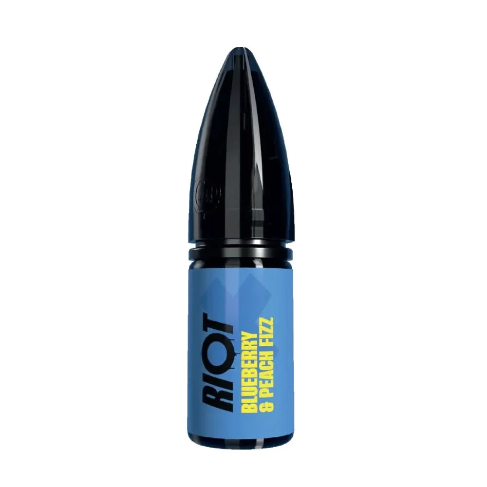 Blueberry & Peach Fizz Nic Salt E-Liquid Riot X by Riot Squad (10ml)