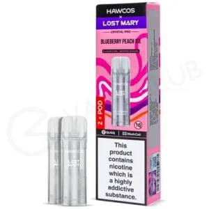 Blueberry Peach Ice Hawcos x Lost Mary Crystal Pro Prefilled Pods