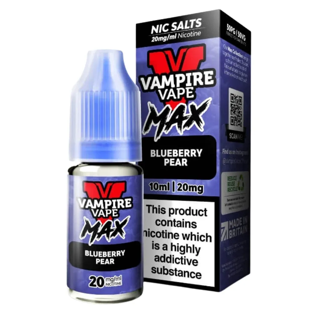 Blueberry Pear VV Max Nic Salt E-Liquid by Vampire Vape (10ml)