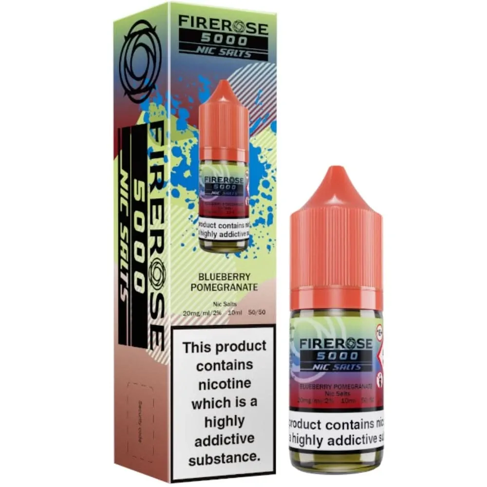 Blueberry Pomegranate Nic Salt E-Liquid Firerose 5000 by ELUX (10ml)