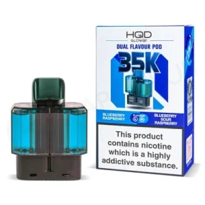 Blueberry Raspberry & Blueberry Sour Raspberry HQD Glow Air 35K Refill Pods
