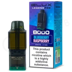 Blueberry Raspberry Elux Legend 8000 Prefilled Pod
