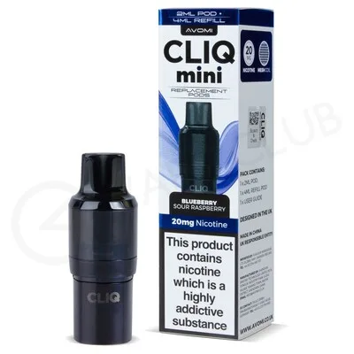Blueberry Sour Raspberry Avomi Cliq Mini Refill Pod