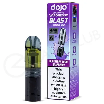 Blueberry Sour Raspberry Dojo Blast 2000 Go Refill Pack - Image 2