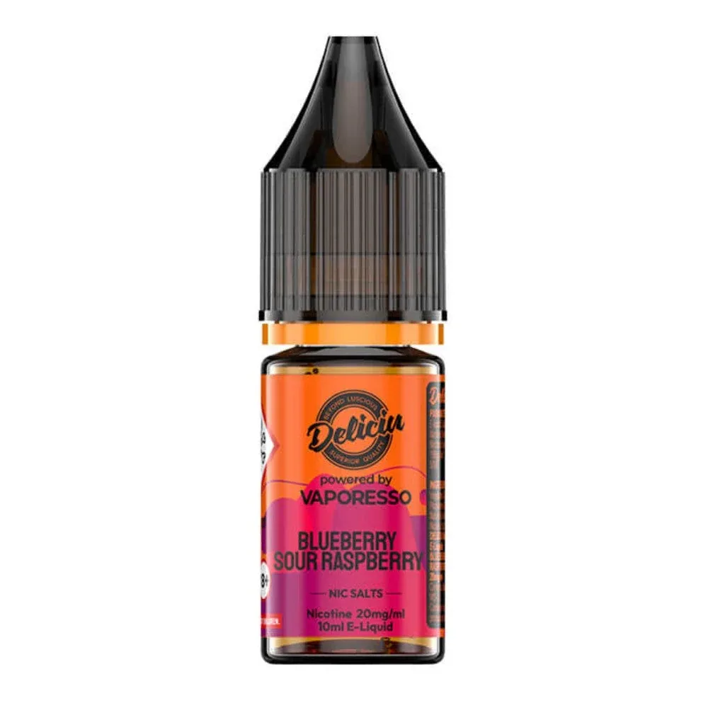 Blueberry Sour Raspberry Nic Salt E-Liquid by Deliciu (10ml)
