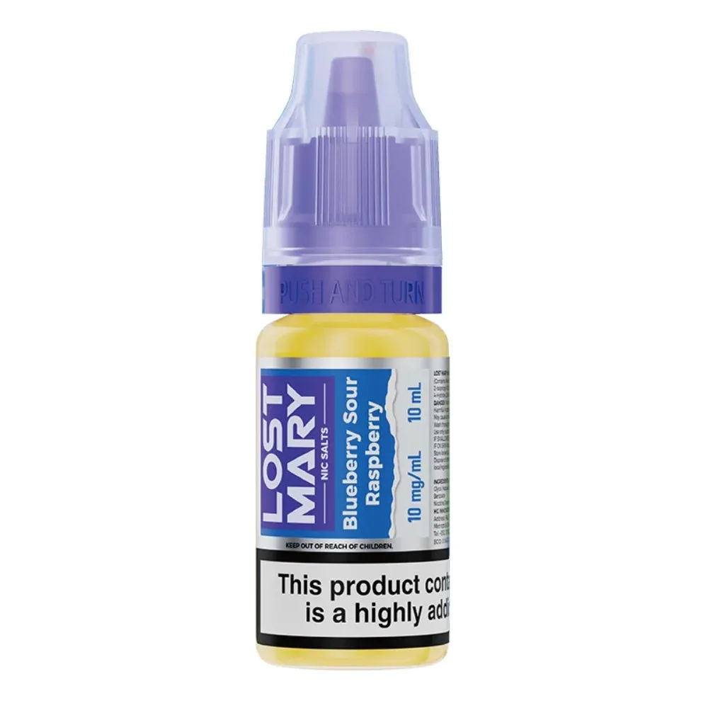 Blueberry Sour Raspberry Nic Salt E-Liquid by Lost Mary (10ml)